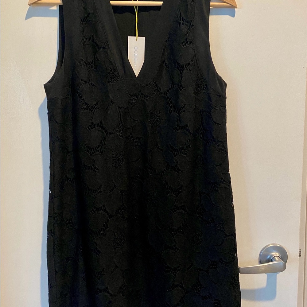 BCBGeneration Short Black Lace Dress